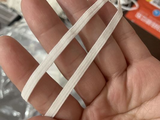 Sznurek elastyczny pleciony płaski 3,0 mm maska ​​przeciw zanieczyszczeniom
